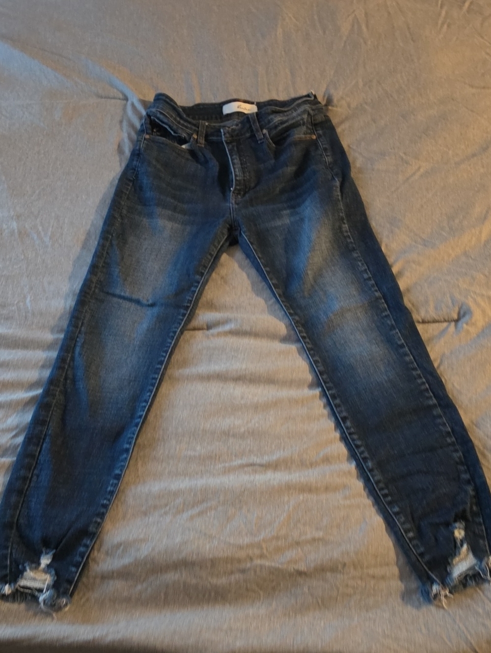 KanCan Dark Blue Skinny Distressed Jeans